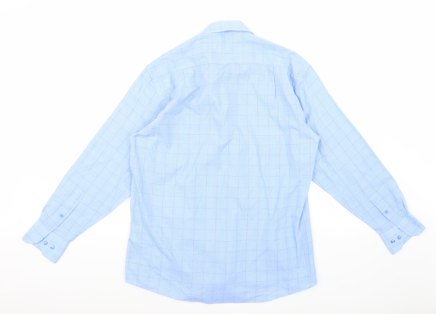 Greenwoods Mens Blue    Button-Up Size 15