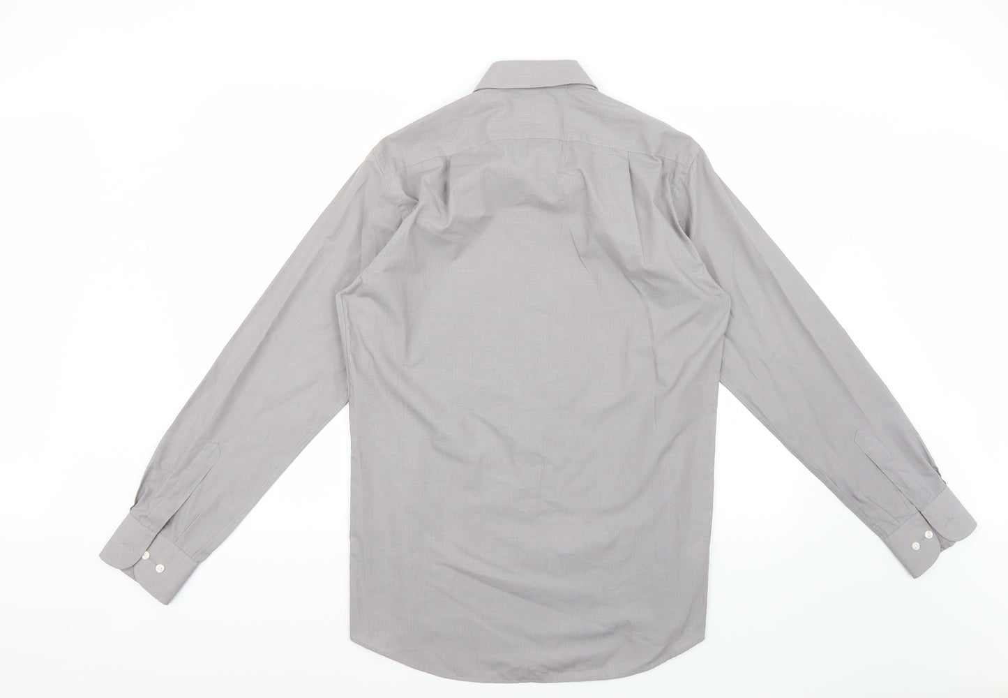 Marks and Spencer Mens Grey    Button-Up Size 15