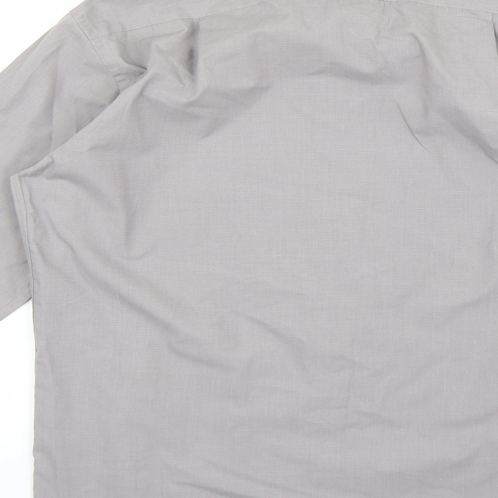 Marks and Spencer Mens Grey    Button-Up Size 15