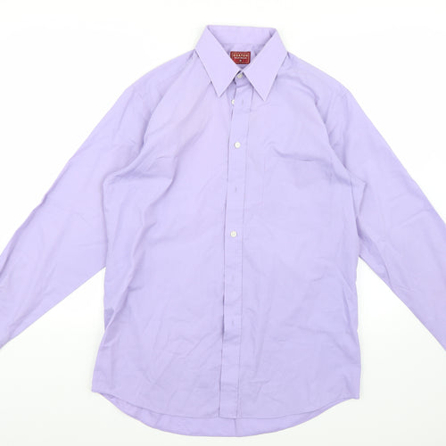 Burton Mens Purple    Button-Up Size 15
