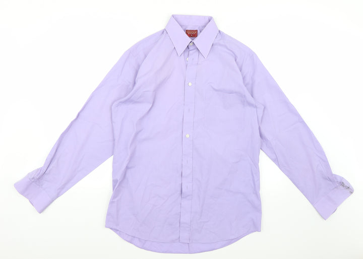 Burton Mens Purple    Button-Up Size 15