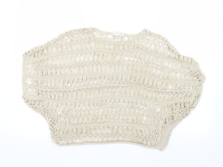 Sans Souci Womens Beige   Pullover Jumper Size M