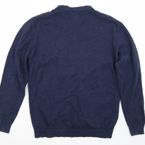 JACK & JONES Mens Blue   Cardigan Jumper Size 2XL