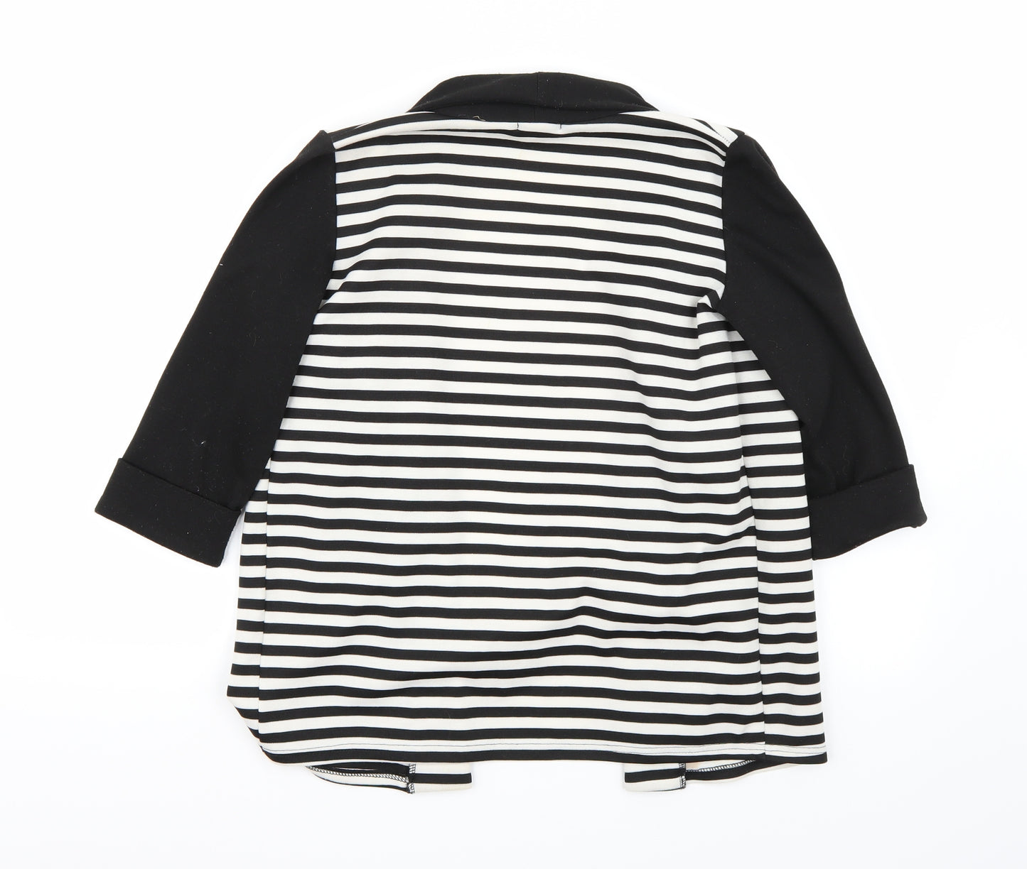 Riverisland Girls Black Striped  Jacket Blazer Size 12 Years