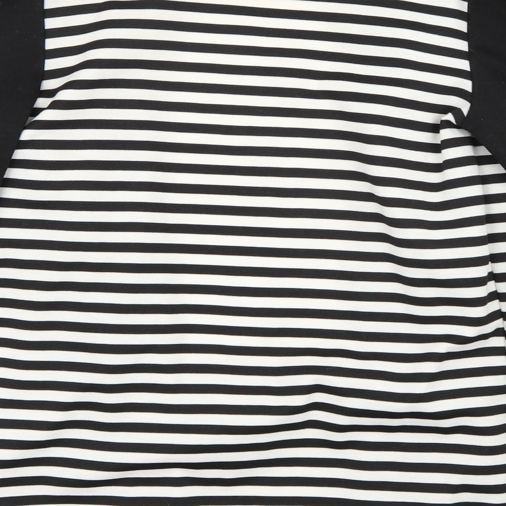 Riverisland Girls Black Striped  Jacket Blazer Size 12 Years
