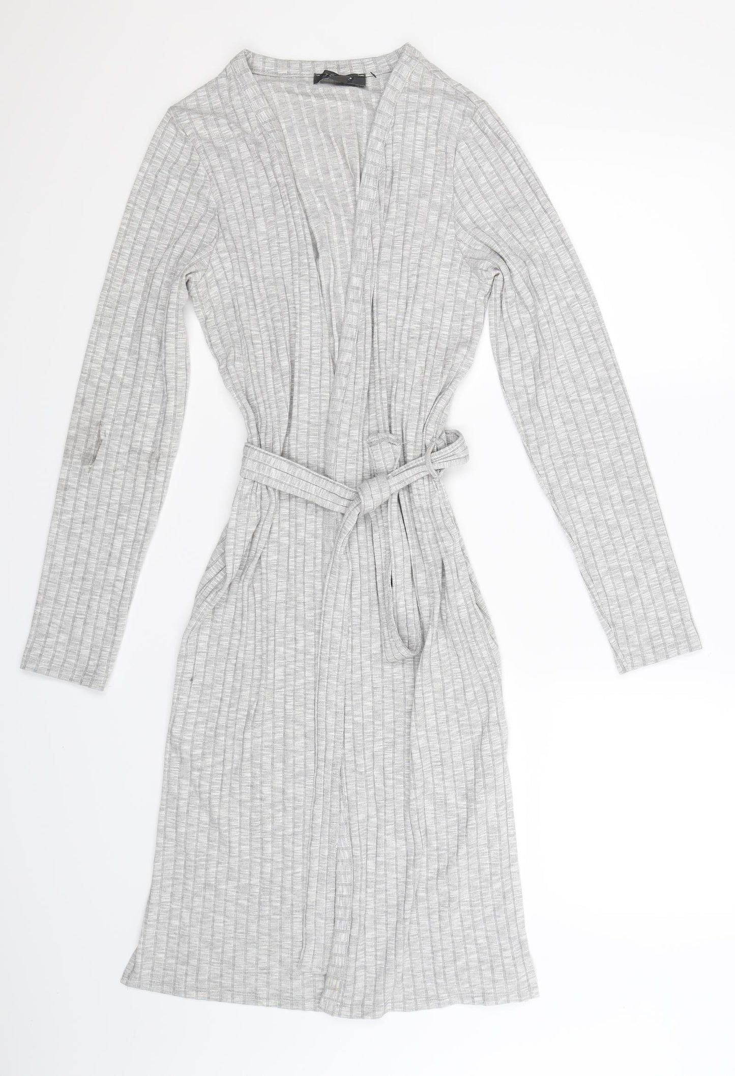Primark Womens Grey  Knit Cardigan Jumper Size 12