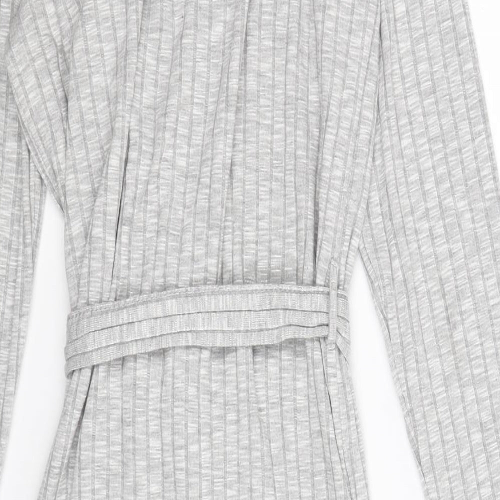 Primark Womens Grey  Knit Cardigan Jumper Size 12