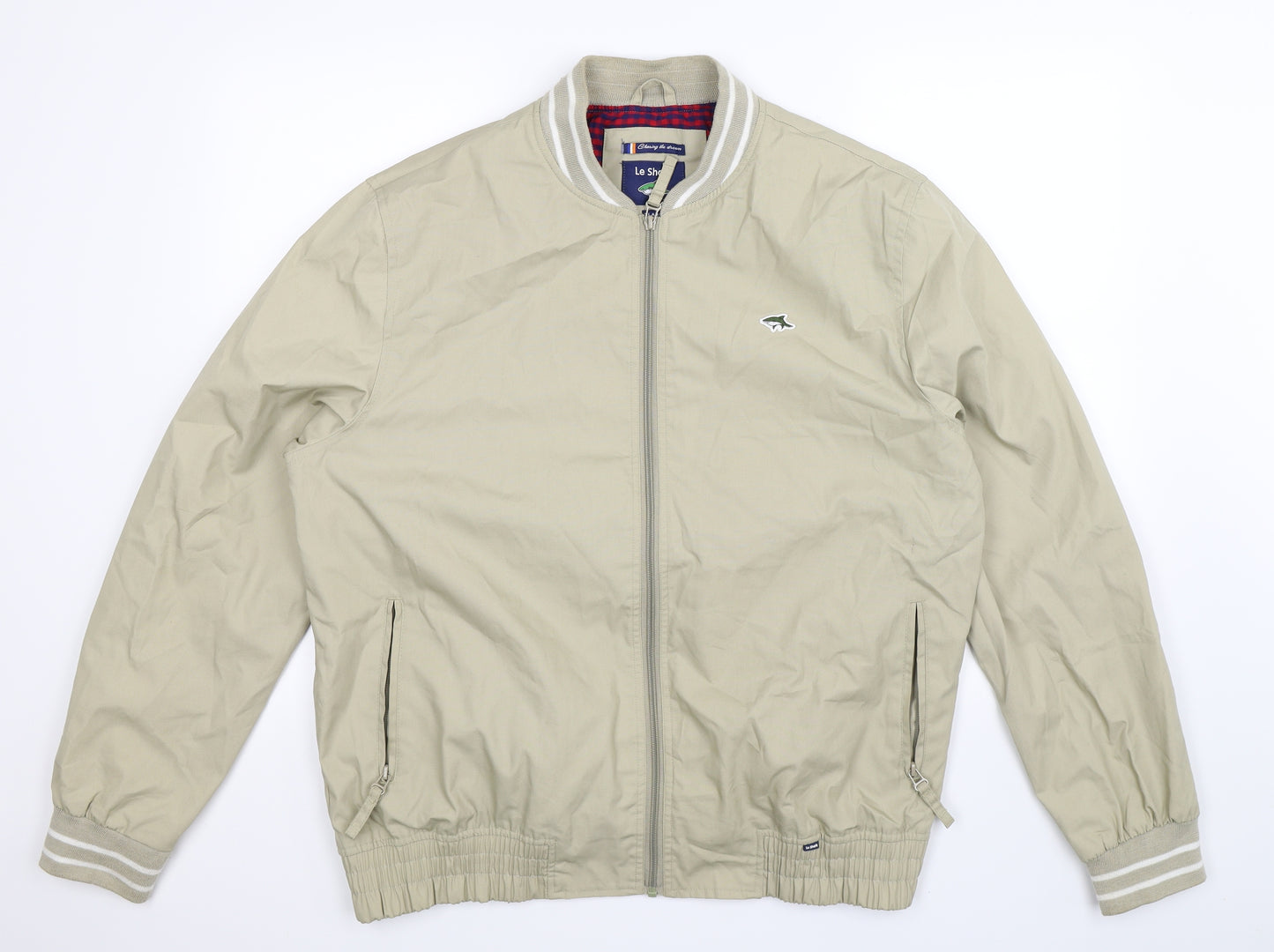 Le Shark Mens Beige   Bomber Jacket Jacket Size XL