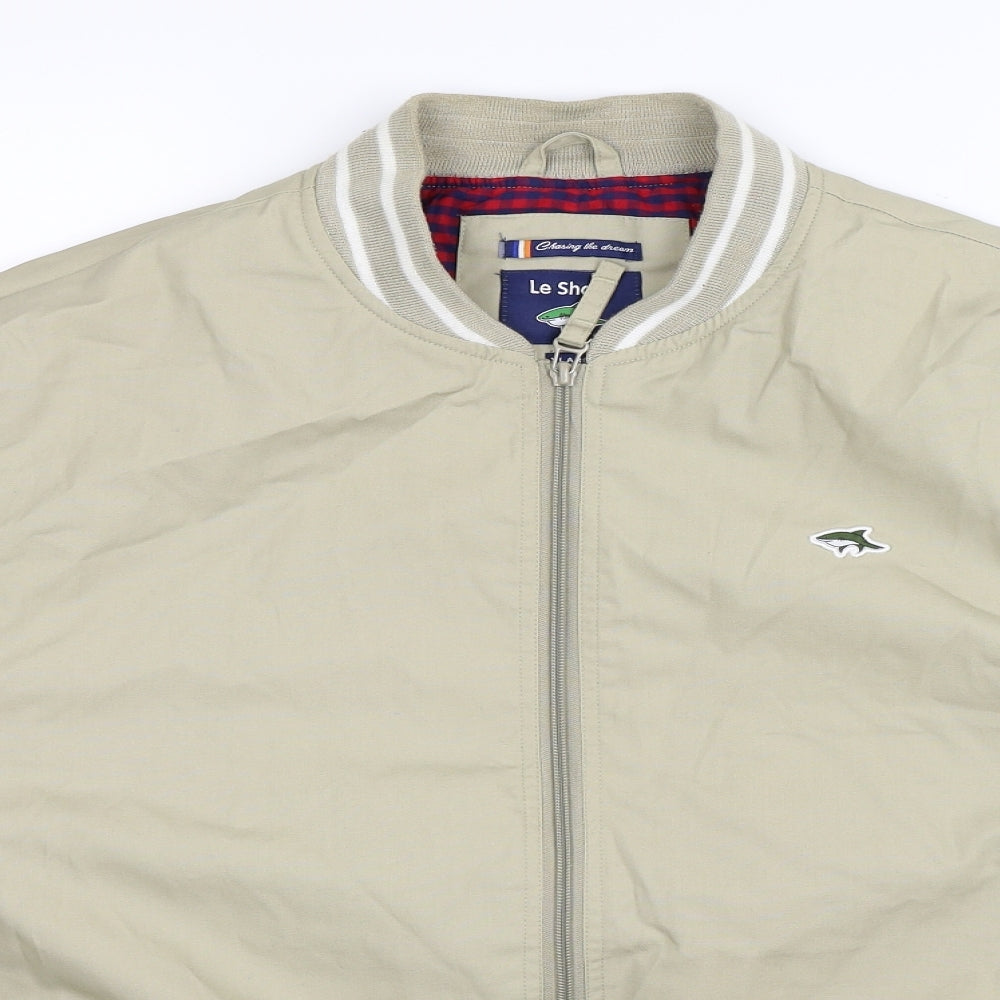 Le Shark Mens Beige   Bomber Jacket Jacket Size XL