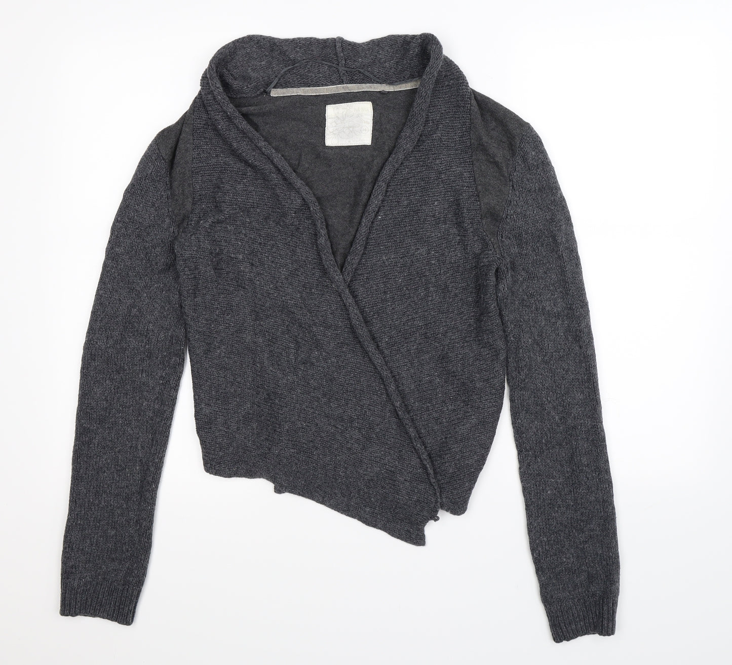 Fat Face Womens Grey  Knit Cardigan Jumper Size 14