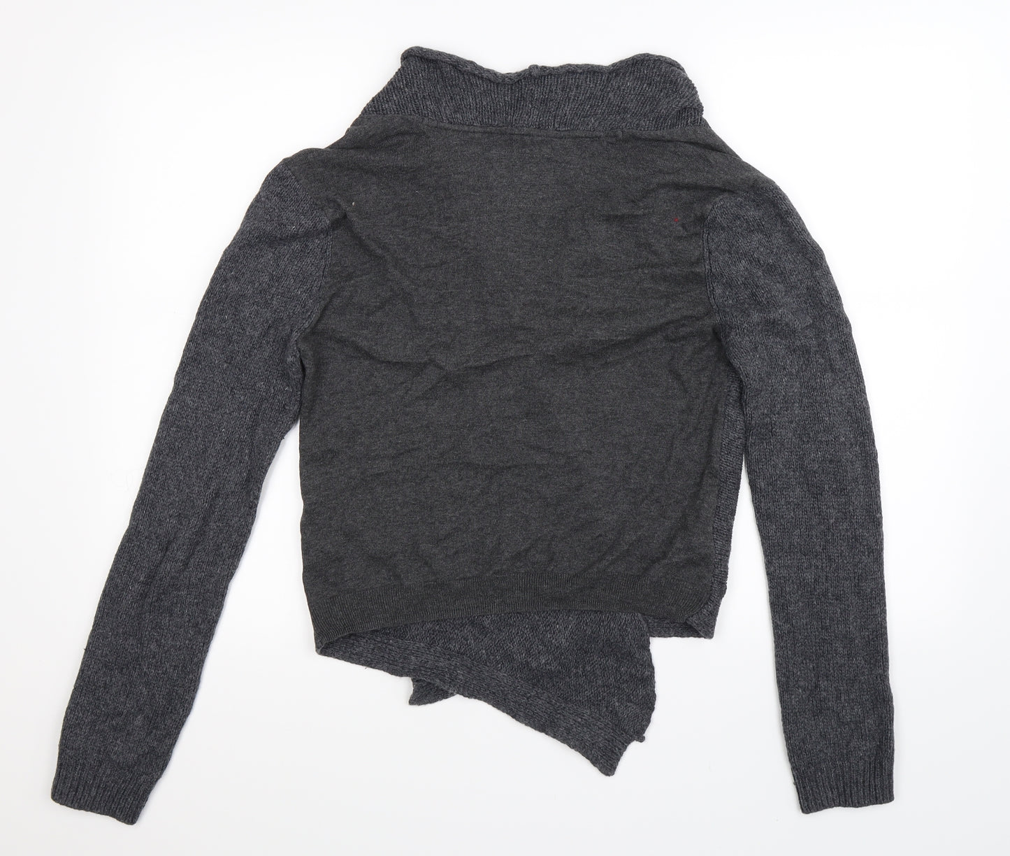 Fat Face Womens Grey  Knit Cardigan Jumper Size 14
