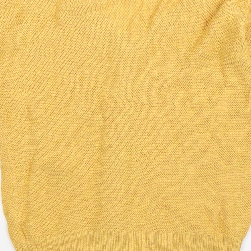IDI Womens Yellow  Knit Cardigan Jumper Size M