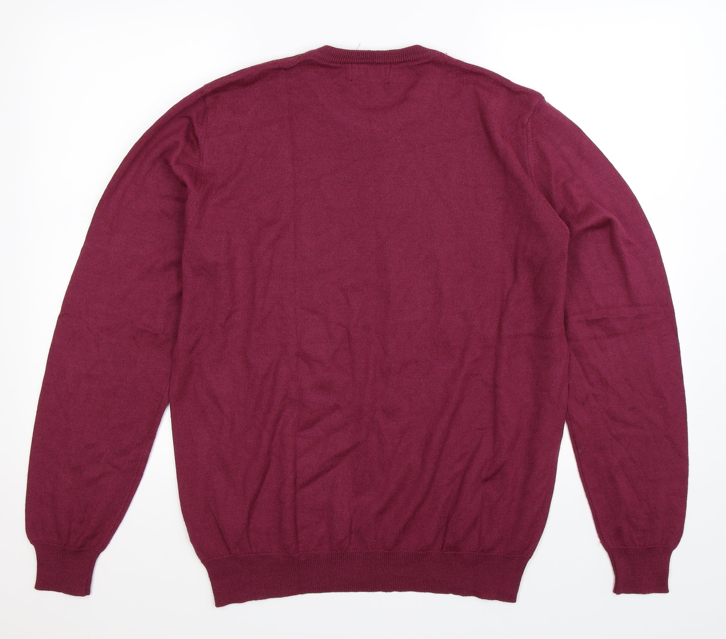 Marks and Spencer Mens Purple  Knit Pullover Jumper Size L