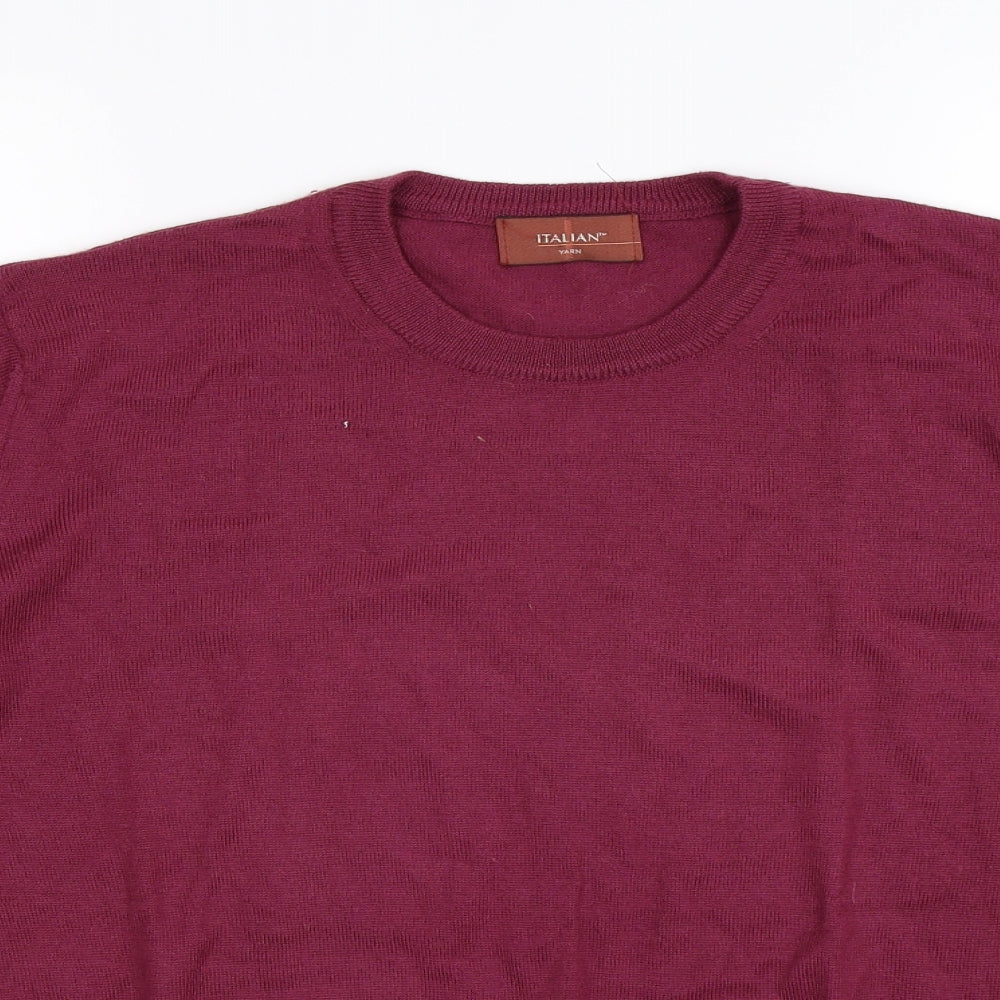 Marks and Spencer Mens Purple  Knit Pullover Jumper Size L