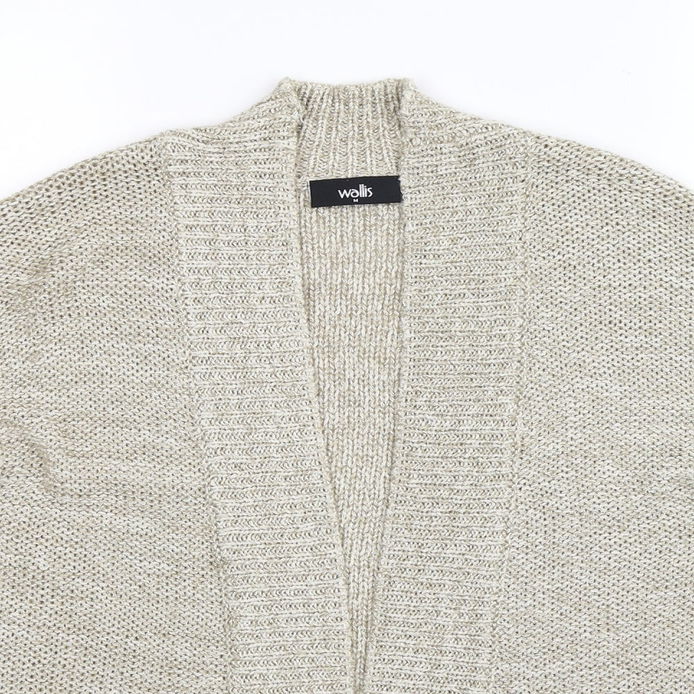 Wallis Womens Beige  Knit Cardigan Jumper Size M