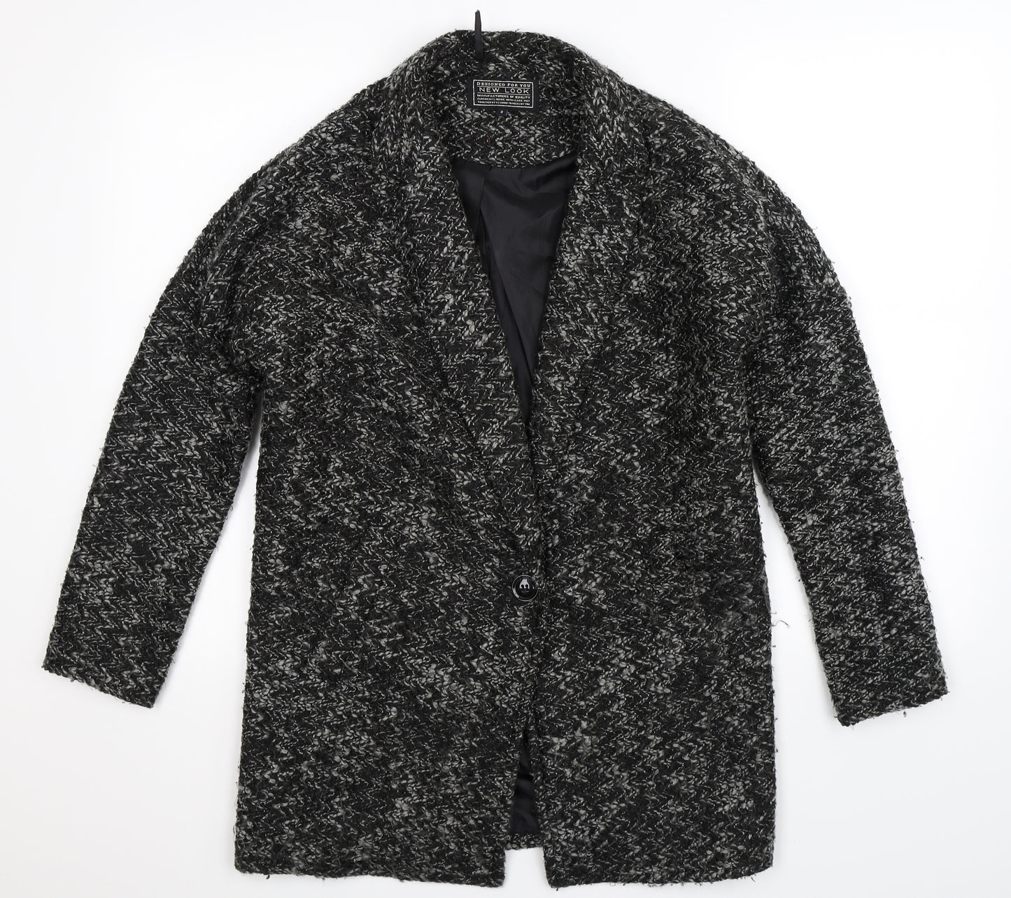 New Look Womens Grey   Jacket Blazer Size 8