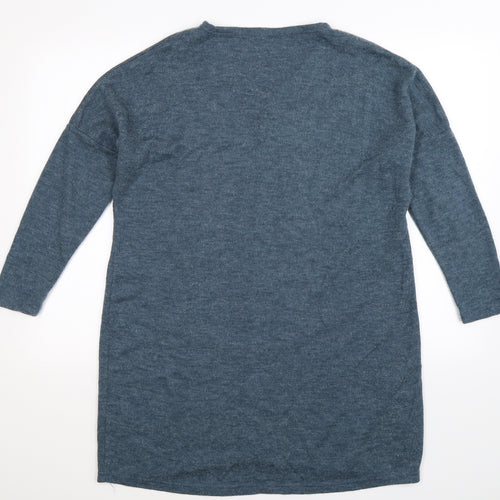 Preworn Womens Blue  Knit Pullover Jumper Size 2XL
