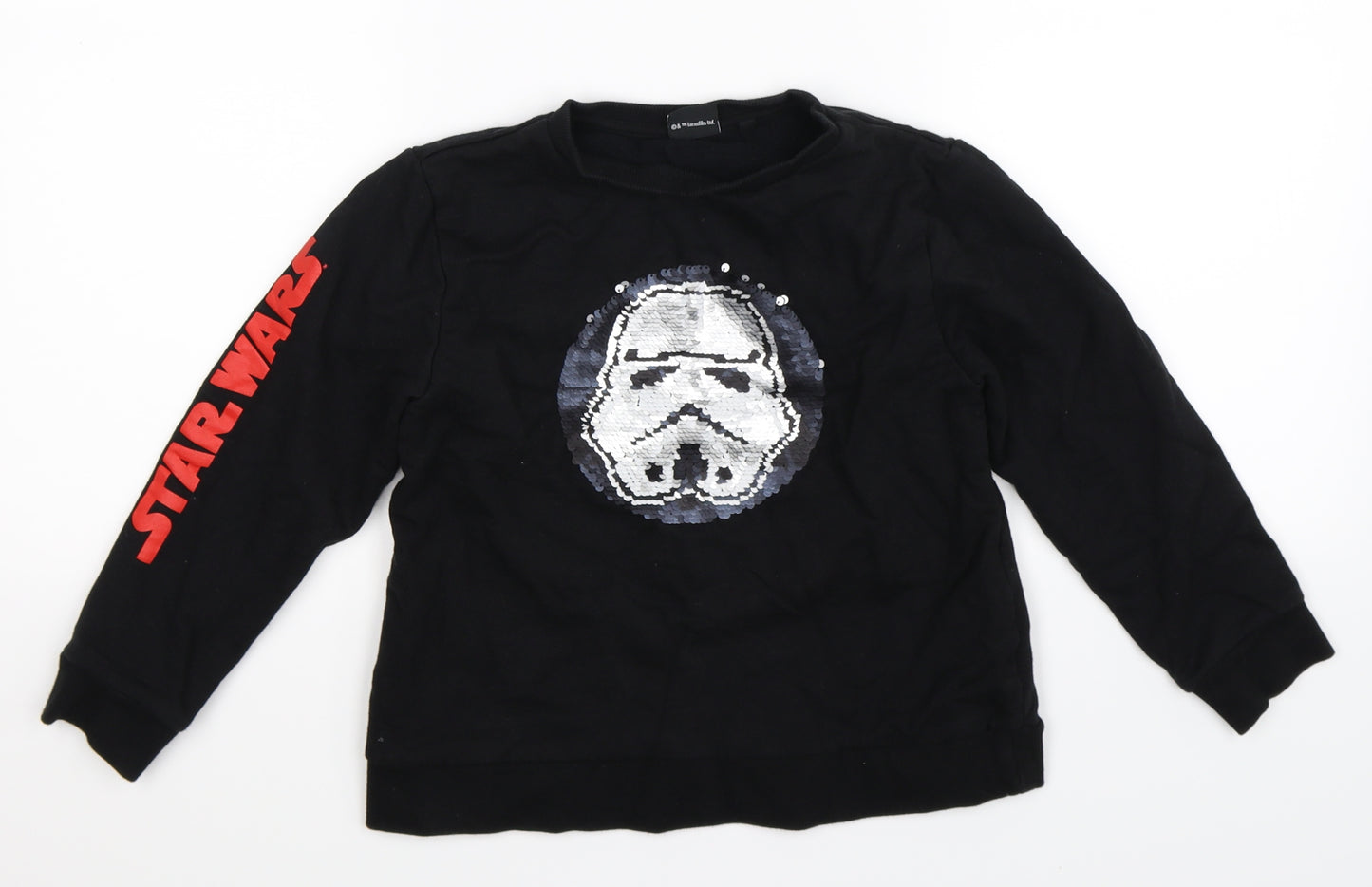 NEXT Boys Black   Pullover Sweatshirt Size 8-9 Years  - Star Wars