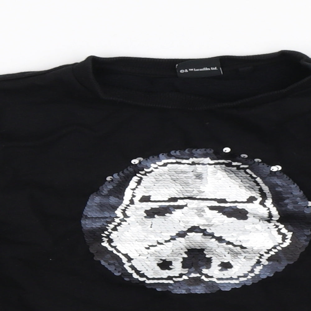 NEXT Boys Black   Pullover Sweatshirt Size 8-9 Years  - Star Wars