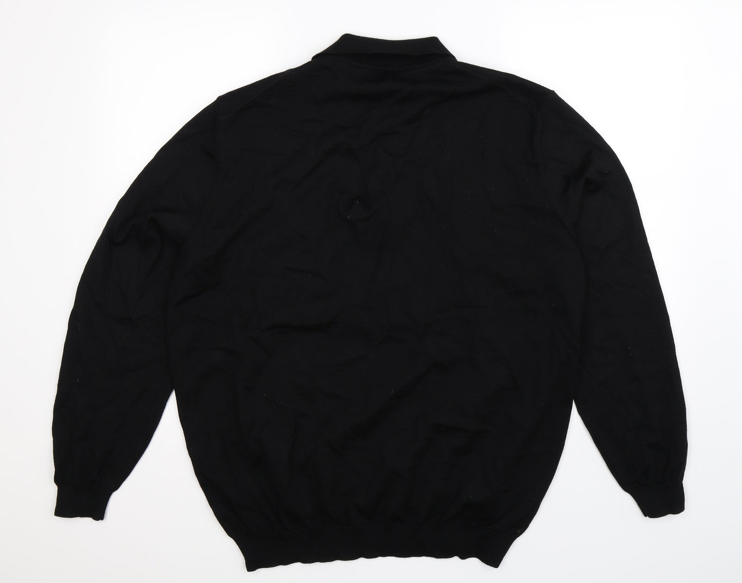 HUGO BOSS Mens Black  Knit Pullover Jumper Size 2XL