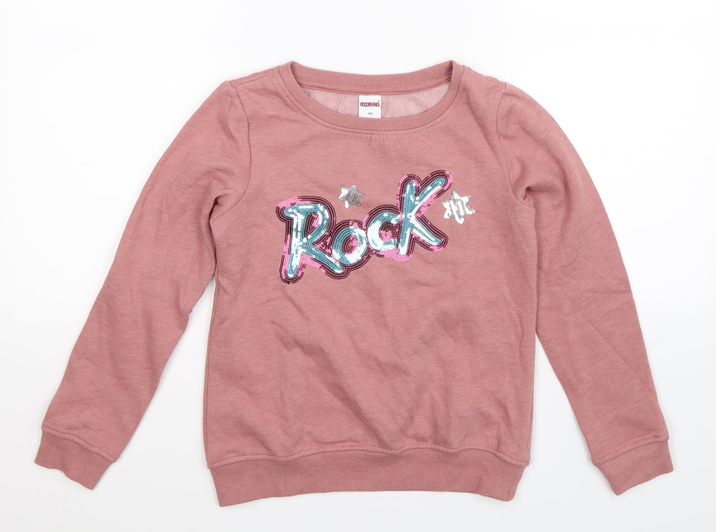 Pocopiano Girls Pink   Pullover Sweatshirt Size 10-11 Years