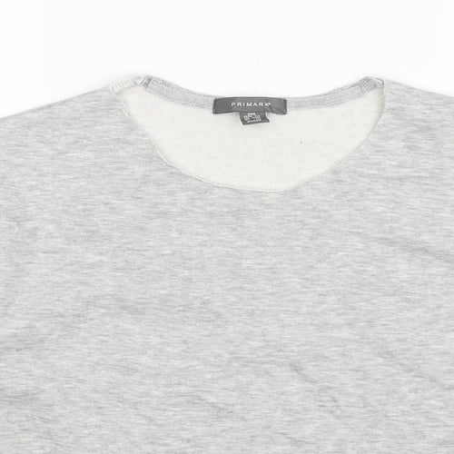 Primark Womens Grey   Pullover Sweatshirt Size 6  - Oversized