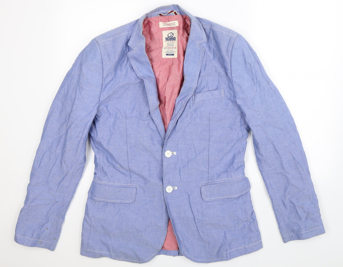 Rhino Mens Blue   Jacket Blazer Size S