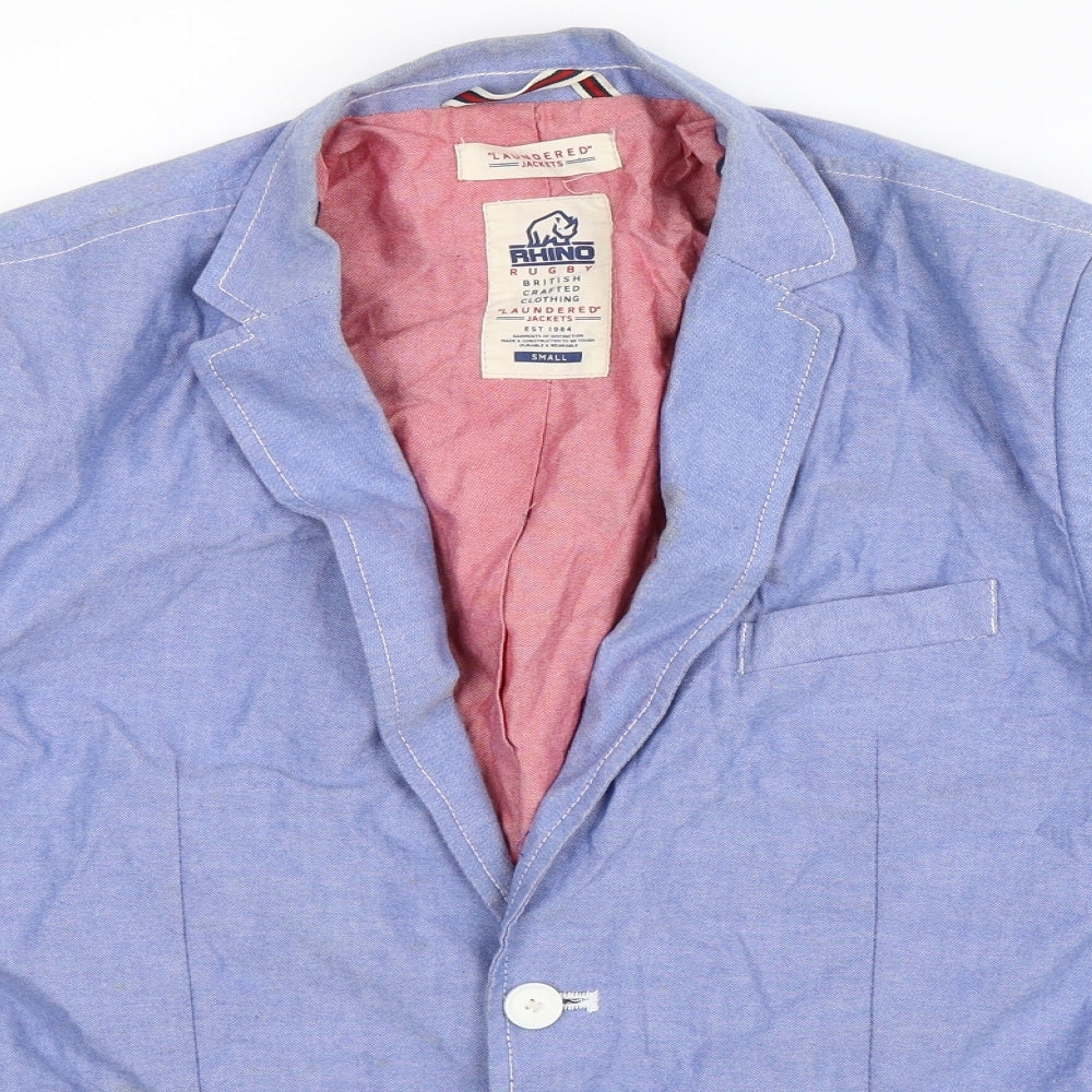 Rhino Mens Blue   Jacket Blazer Size S