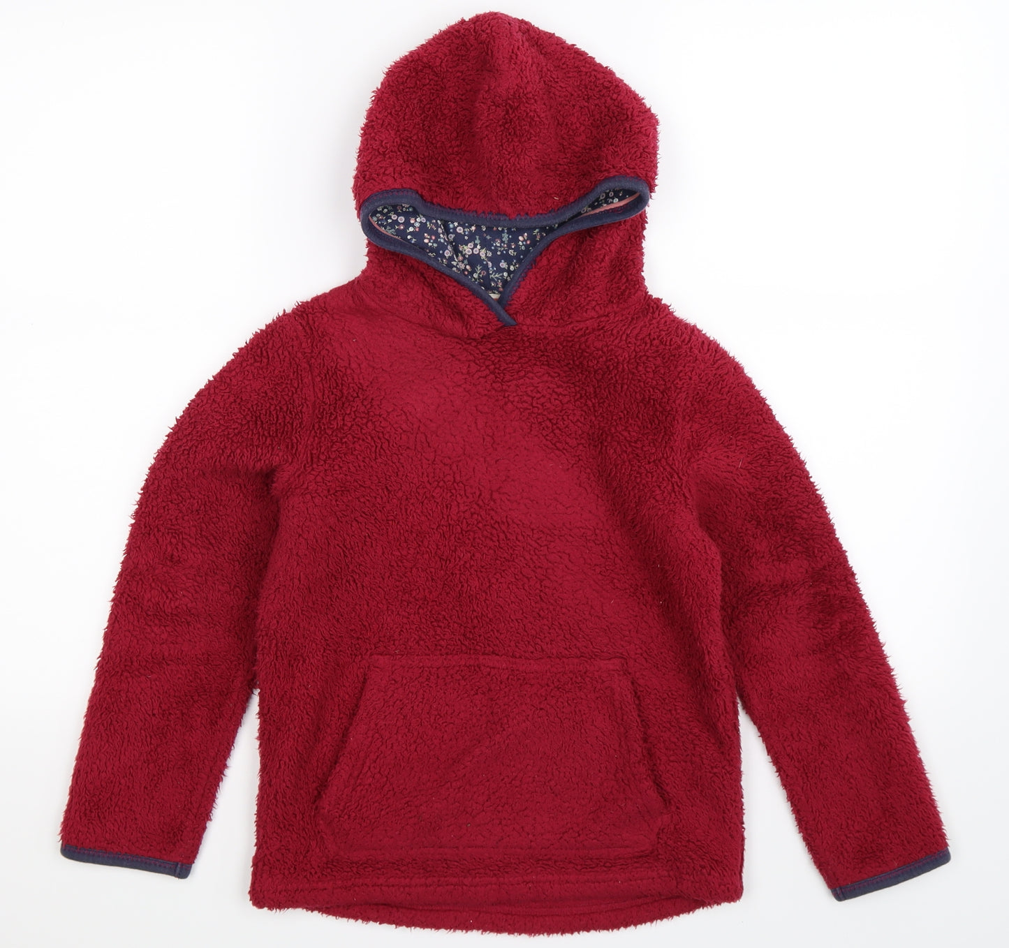 Fat Face Girls Purple  Fleece Pullover Hoodie Size 8-9 Years
