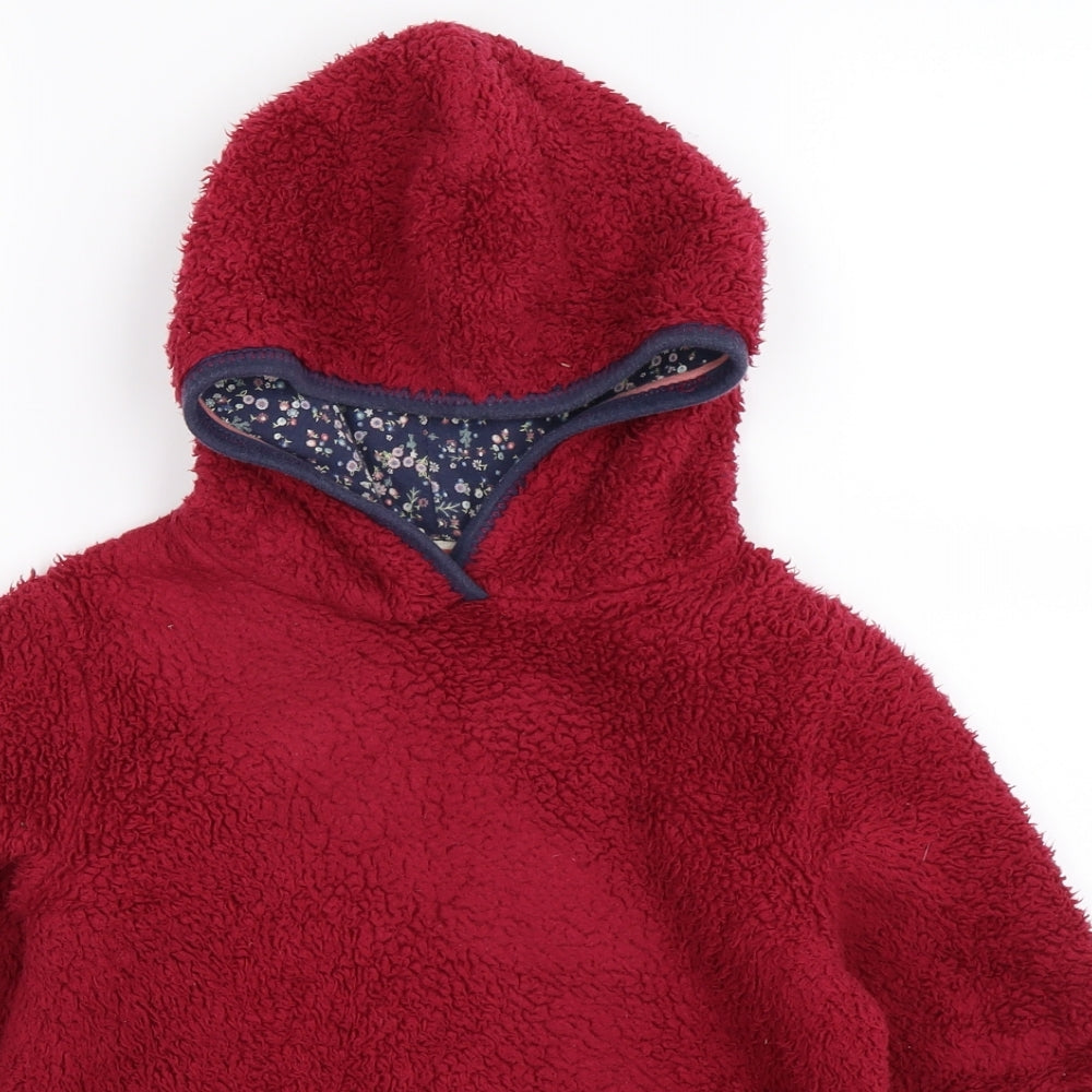 Fat Face Girls Purple  Fleece Pullover Hoodie Size 8-9 Years