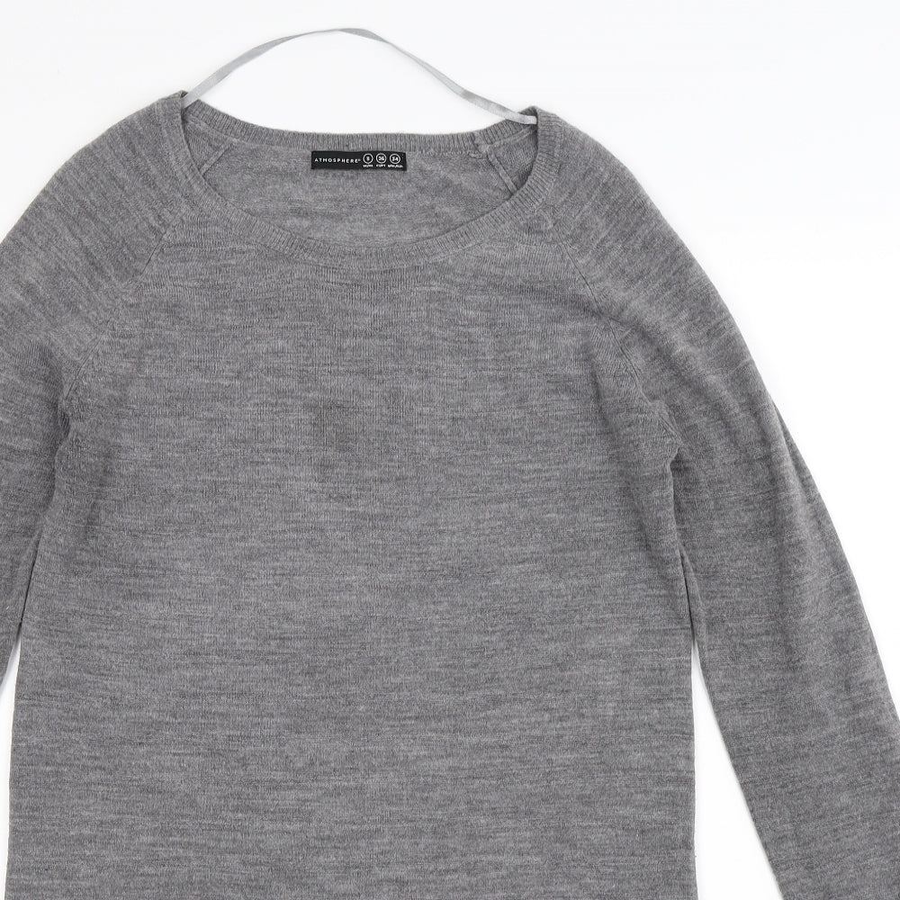Atmosphere Womens Grey  Knit Jumper Dress  Size 8