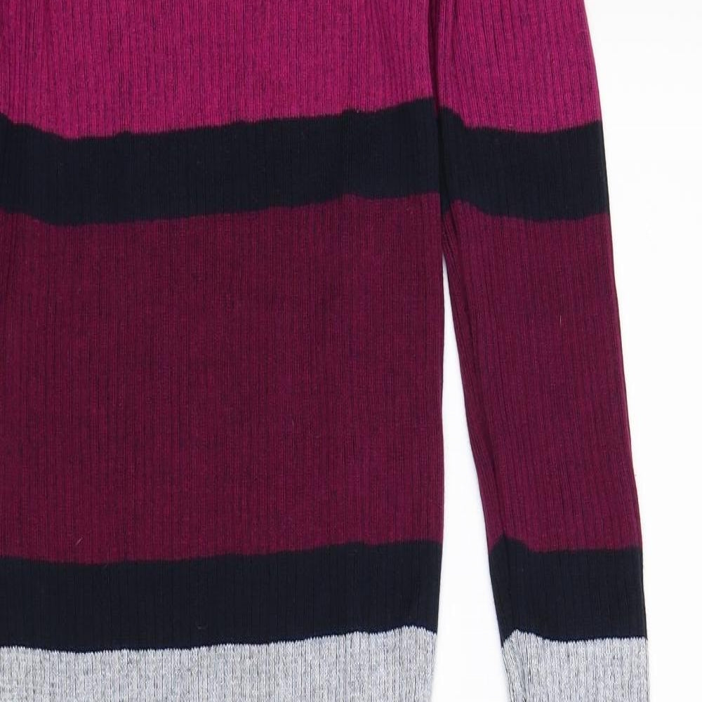 VILA Womens Multicoloured  Knit Jumper Dress  Size S