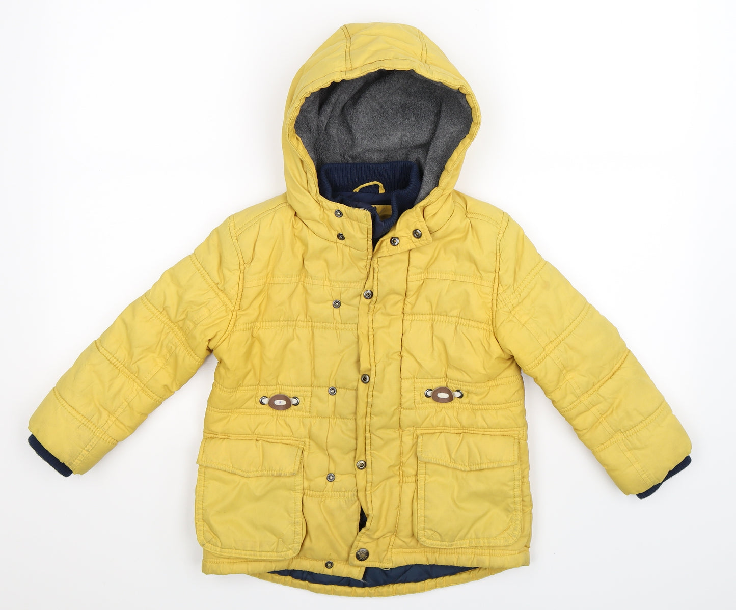 Blue Zoo Boys Yellow   Jacket  Size 5-6 Years