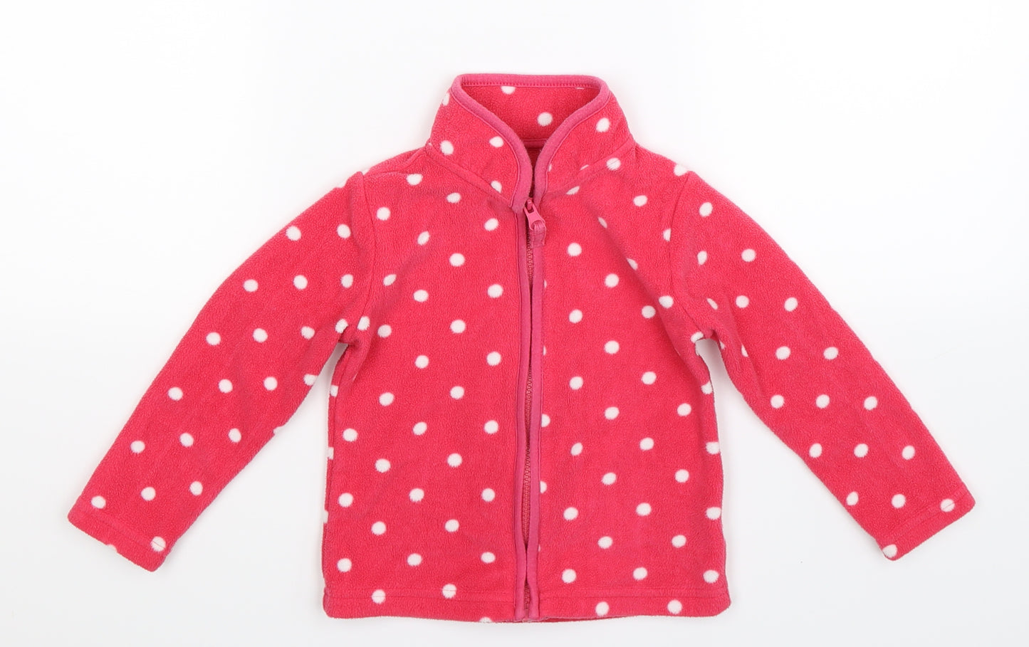 Merc Girls Pink Spotted Fleece Jacket  Size 18-24 Months