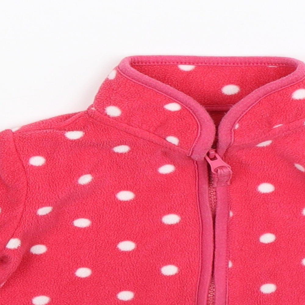 Merc Girls Pink Spotted Fleece Jacket  Size 18-24 Months