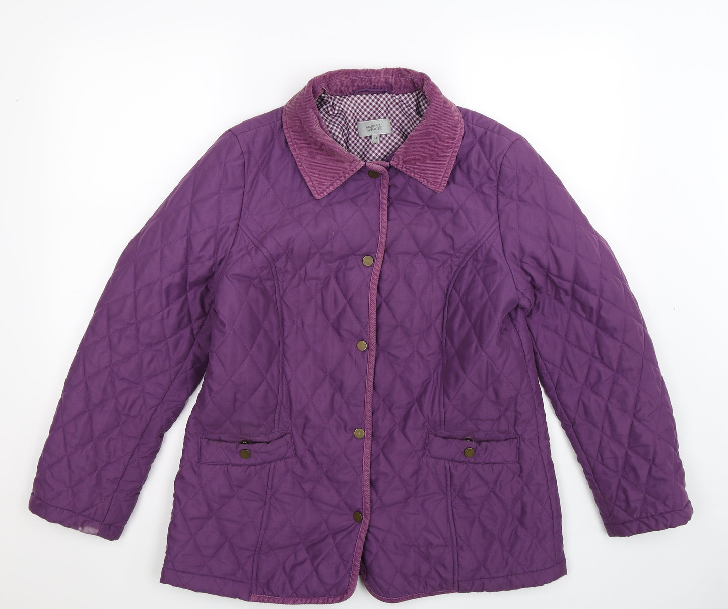 Marks and Spencer Womens Purple   Jacket  Size 14