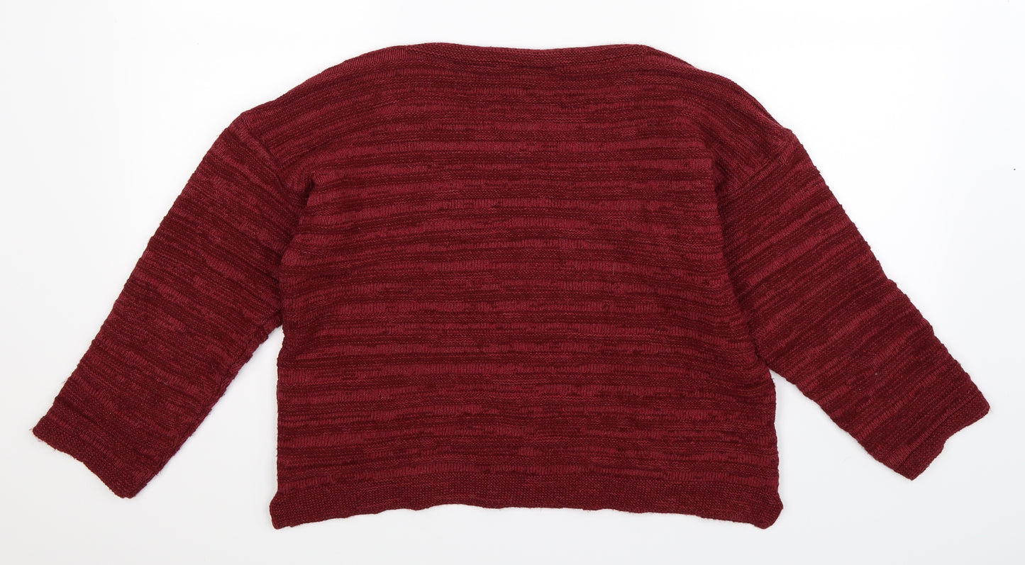 Sweater Shop Womens Brown  Knit Pullover Jumper Size L