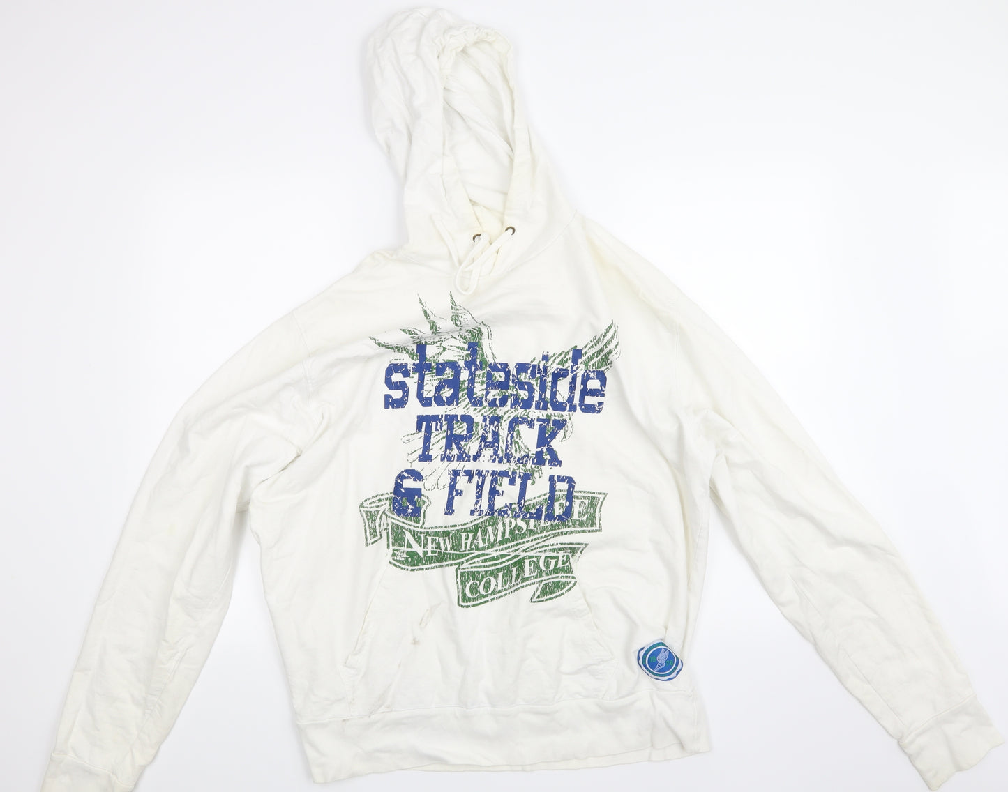 UrbanSpirit Mens White   Pullover Hoodie Size XL