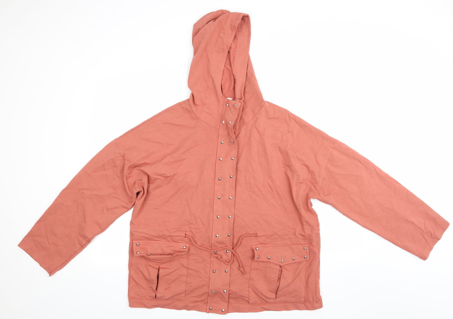 Made in Italy Womens Pink   Pullover Hoodie Size 22