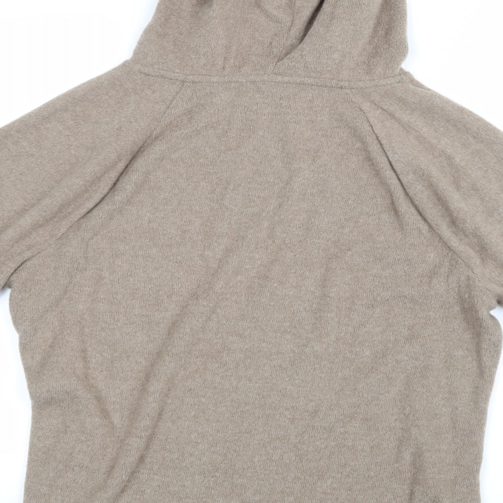 Preworn Womens Beige   Pullover Hoodie Size 14
