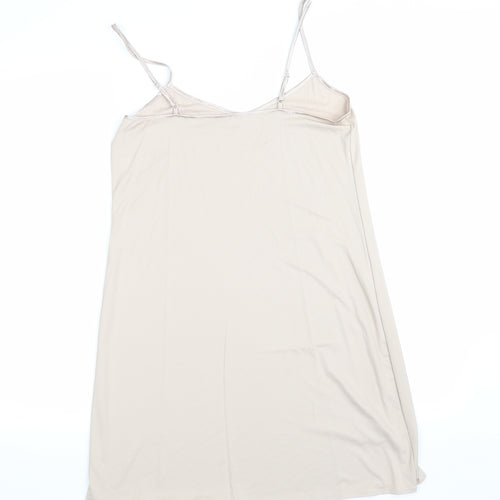 Marks and Spencer Womens Beige Solid  Chemise One Piece Size 10
