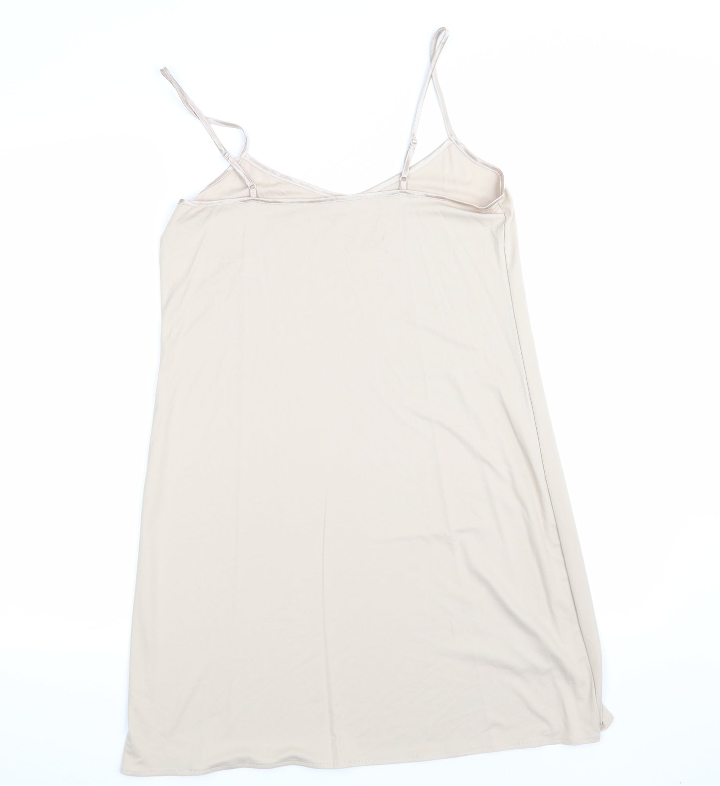 Marks and Spencer Womens Beige Solid  Chemise One Piece Size 10