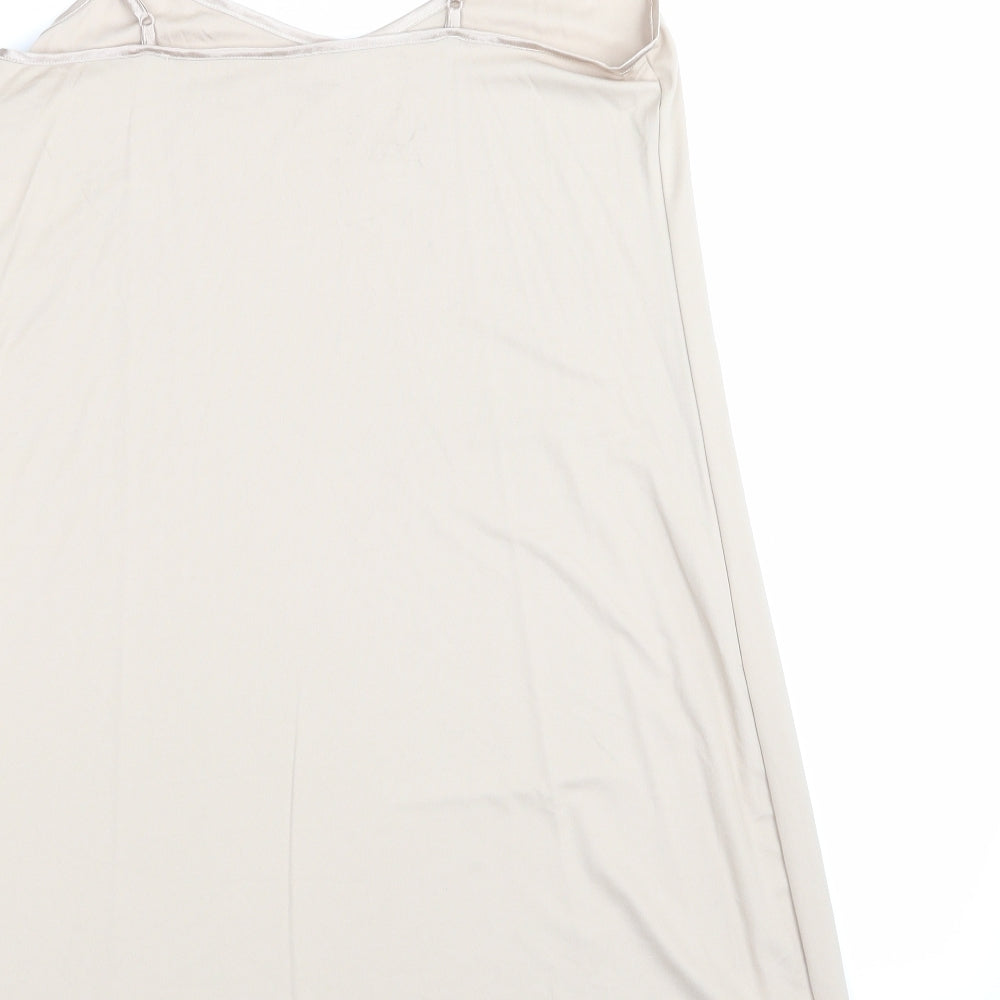 Marks and Spencer Womens Beige Solid  Chemise One Piece Size 10