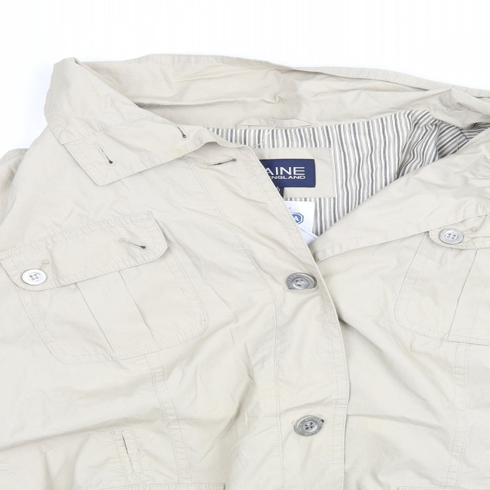 Maine Womens Beige   Jacket Coat Size 20
