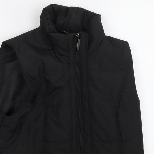 M & CO Womens Black   Gilet Coat Size 14