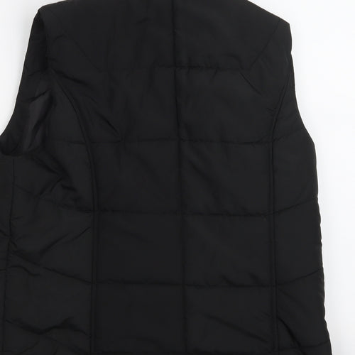 M & CO Womens Black   Gilet Coat Size 14