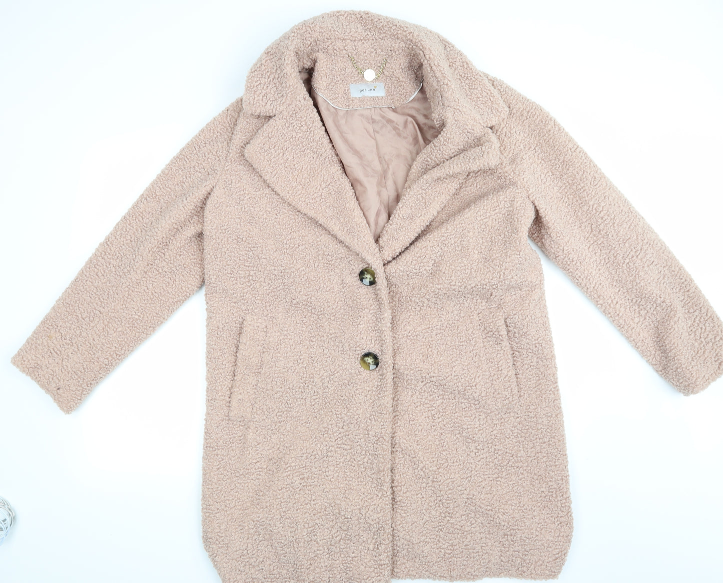 Peruna Womens Pink   Overcoat Coat Size 14