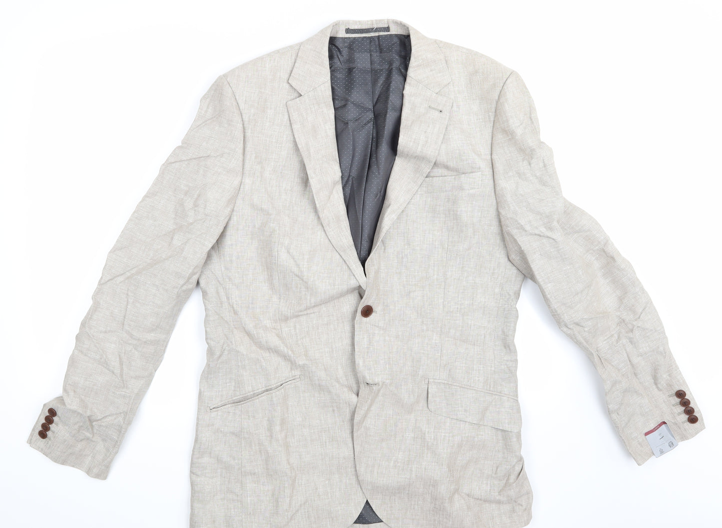 TURNER & SANDERSON Mens Beige   Jacket Blazer Size 40