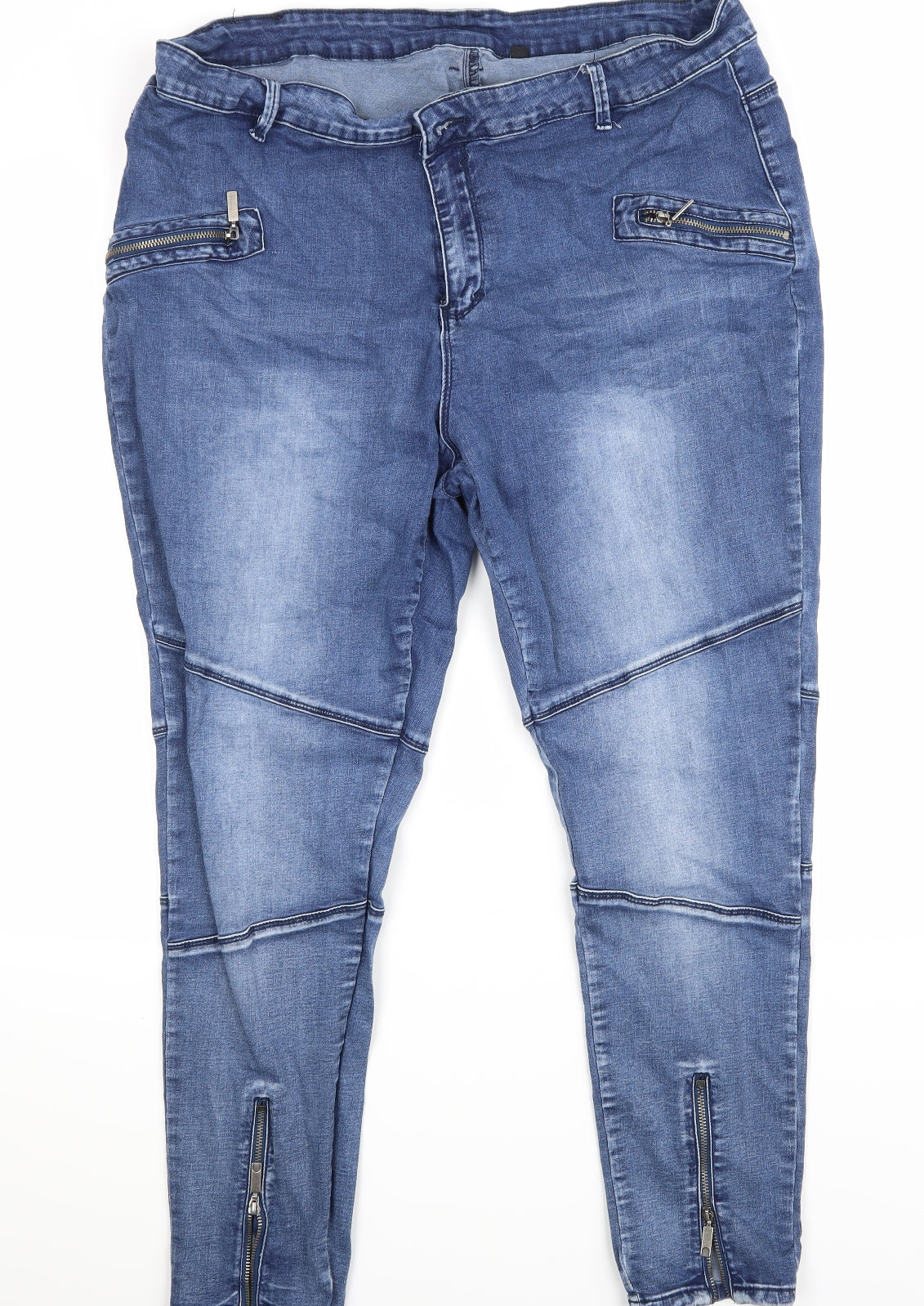 Simply Be Womens Blue   Straight Jeans Size 22 L26 in
