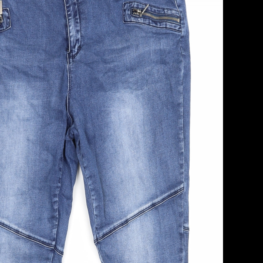 Simply Be Womens Blue   Straight Jeans Size 22 L26 in
